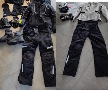 Complete motoroutfit-set man(1m86/80kg) & vrouw(1m78/65kg) beschikbaar voor biedingen