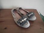 Grijze leren ballerina's, voor dames. P:40 (K en Schmenger), Kleding | Dames, Schoenen, Verzenden, Ballerina's, Grijs, Kennel & Schmenger