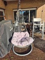 EI-SCHOMMEL-RELAX-HANG ZETEL MET HET KUSSEN., Tuin en Terras, Ophalen, Gebruikt, Metaal, Verstelbaar
