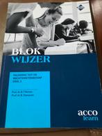 Blokwijzer, inleiding tot de rechtswetenschap Deel 2, Boeken, Studieboeken en Cursussen, Ophalen of Verzenden, Gelezen, Bernard Tilleman; Bert Demarsin