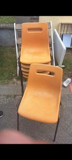 Chaises design inflammable grosfiflex france 6 pièces, Ophalen of Verzenden, Zo goed als nieuw