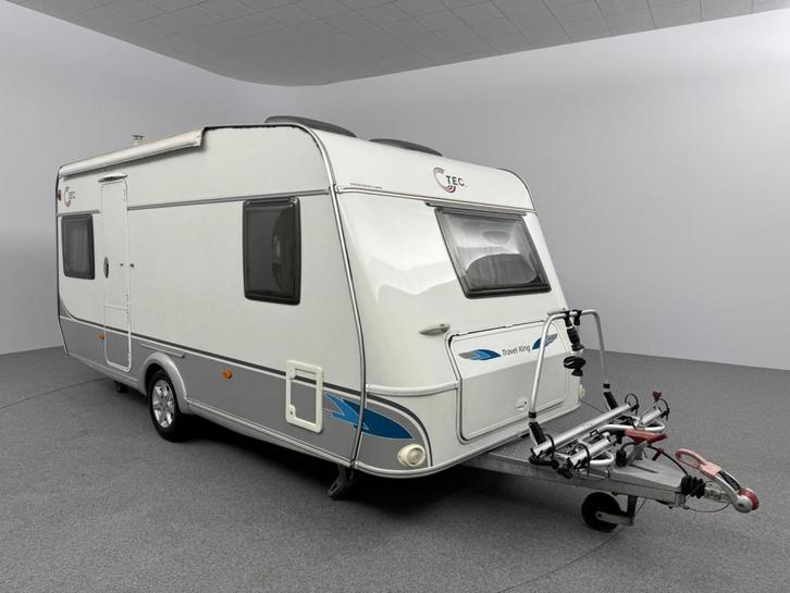 TEC Travel King 460 TDF Airco Mover Voortent COMPLEET, Caravans en Kamperen, Caravans, Rondzit, T.E.C., Lengtebed, 4 tot 5 meter