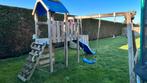 Klimtoren met schommel en glijbaan, Ophalen, Gebruikt, Hout