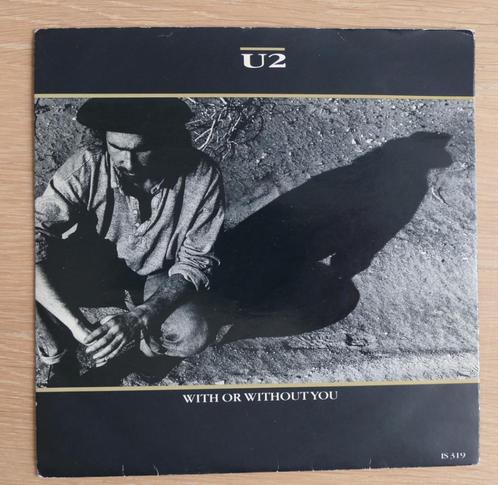 7"  U2 ‎– With Or Without You, CD & DVD, Vinyles Singles, Utilisé, Single, Rock et Metal, 7 pouces, Enlèvement ou Envoi