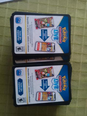  243 Cartes a code live pokémon tcg beschikbaar voor biedingen