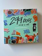 Puzzel 299 honden en 1 kat, Hobby en Vrije tijd, Minder dan 500 stukjes, Legpuzzel, Zo goed als nieuw, Ophalen