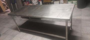 table acier inoxydable 1,50m beschikbaar voor biedingen