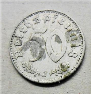 Allemagne 50 reichspfennig 1941 J TB monnaie KM# 96