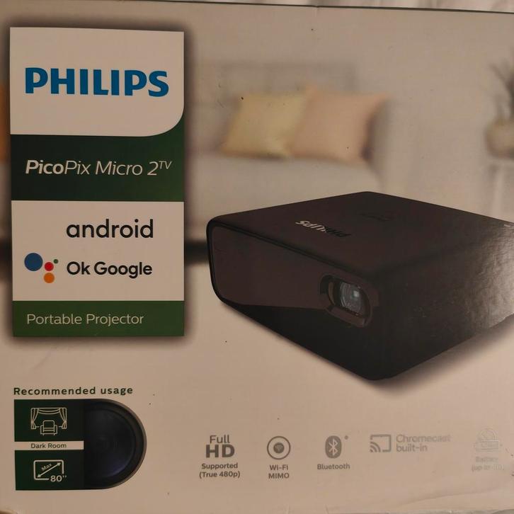 Philips PicoPix Micro 2TV PPX360 Projecteur mobile, Audio, Tv en Foto, Beamers, DLP, Overige resoluties, Ophalen of Verzenden