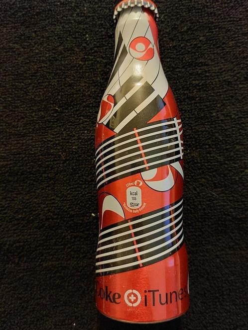 Collector Coca-Cola Aluminium Fles - iTunes Nr 2 - 2007, Verzamelen, Merken en Reclamevoorwerpen, Zo goed als nieuw, Overige typen