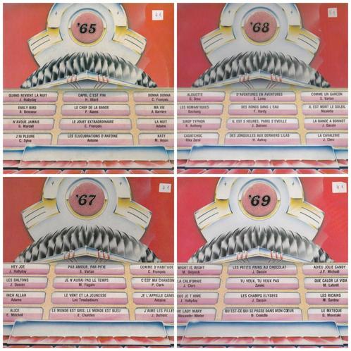 TUBES DES ANNÉES 60 - 4 disques 33 T. 30cm - Polygram/RKM, Cd's en Dvd's, Vinyl | Verzamelalbums, Gebruikt, Dance, 12 inch, Ophalen of Verzenden