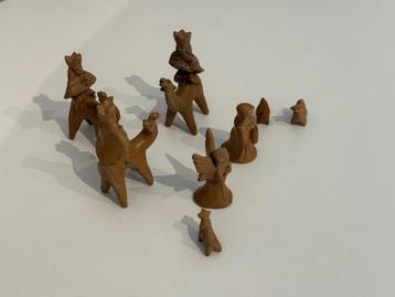 Figurines de l'Épiphanie africaine (Noël), faites à la main disponible aux enchères