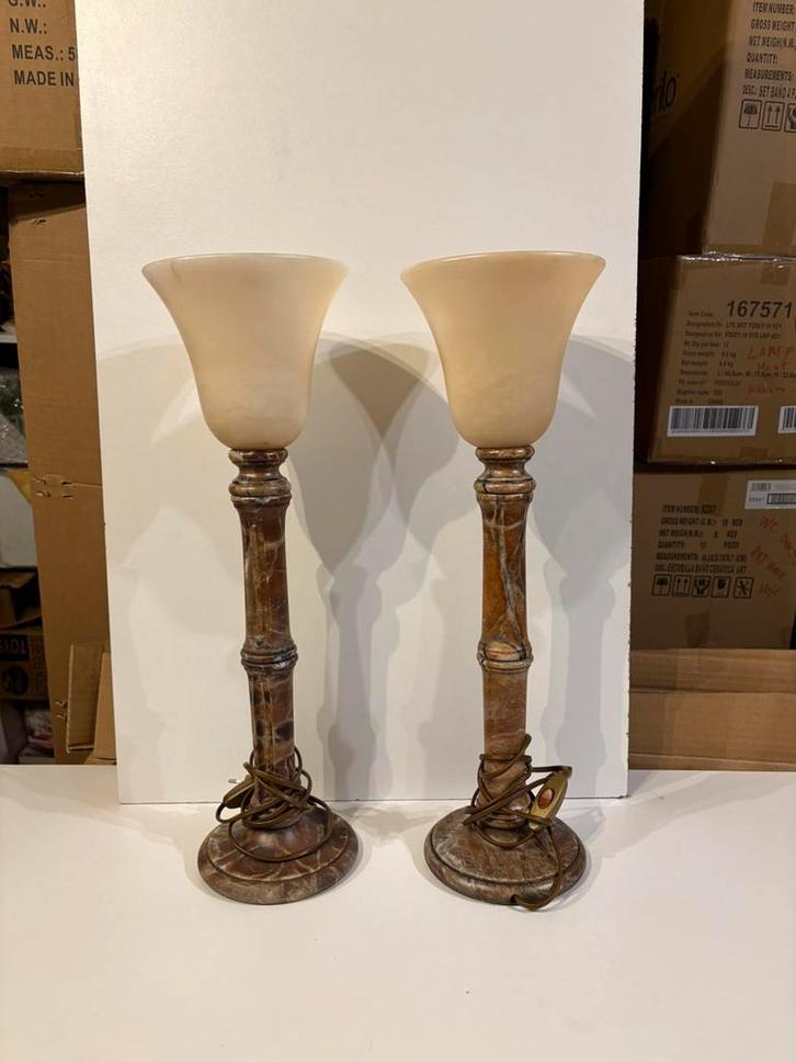 Tafellamp Alabastros Alvaros S.L, Huis en Inrichting, Lampen | Tafellampen, Zo goed als nieuw, Ophalen of Verzenden