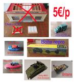 Lot Dinky Toys(Alvis #691,Simca,DS,..) + Matchbox + Britains, Ophalen of Verzenden