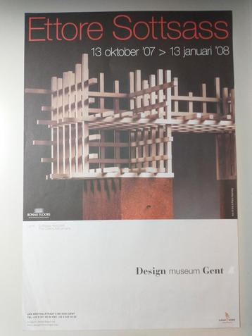 Ettore Sottsass 2007 Design museum Gent affiche  beschikbaar voor biedingen