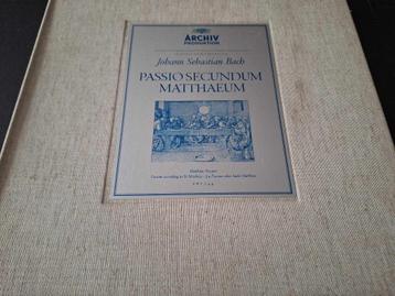 Bach / Richter - Passio Secundum Matthæum Box 4 x Lp's Vinyl, 12 pouces, Baroque, Enlèvement ou Envoi, Utilisé