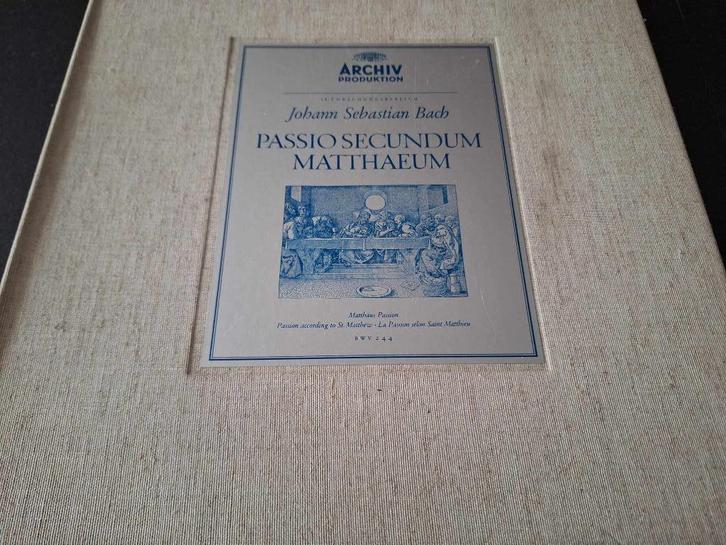 Bach / Richter - Passio Secundum Matthæum Box 4 x Lp's Vinyl, Cd's en Dvd's, Vinyl | Klassiek, Gebruikt, Barok, Kamermuziek, 12 inch