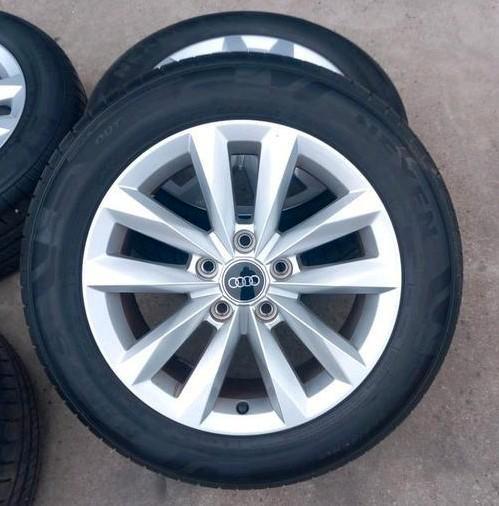 Velgen alu zomerbanden Audi A3 16inch 5x112 ET40 5mm🚖 , Auto diversen, Tuning en Styling, Ophalen