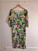 Numoco : gebloemd afslankende jurk tropical print kleed , M, Comme neuf, Vert, Taille 38/40 (M), Enlèvement ou Envoi