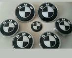 Bmw emblemen set van 7 logo's > zwart wit g05 e60 e90 e39, Nieuw, Ophalen of Verzenden, Links, BMW