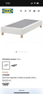 Lit Simple IKEA ESPEVÄR / LYNGÖR, Ophalen, 90 cm, Eenpersoons, Wit