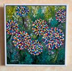 Fantasie bloemen. Schilderij op doek. NIEUW., Antiek en Kunst, Ophalen