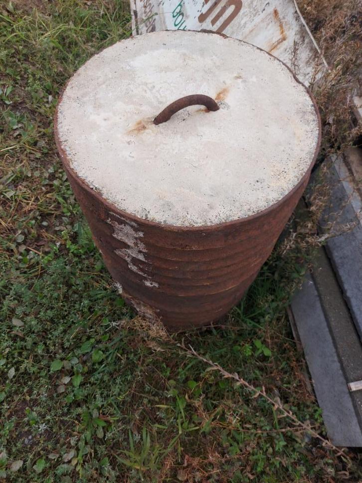 Betonnen contragewicht +-200kg, Doe-het-zelf en Bouw, Metselstenen, Gebruikt, Beton, Ophalen