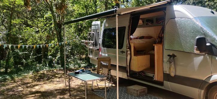 Mercedes Sprinter Buscamper, Caravans en Kamperen, Mobilhomes, Particulier, tot en met 2, Buscamper of Camperbus, Mercedes-Benz