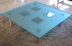 Salontafel glas, Huis en Inrichting, Tafels | Salontafels, Ophalen, Gebruikt, Vierkant, Glas