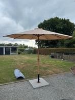Tuinparasol 3 meter met granieten voet met wielen, Tuin en Terras, Ophalen, Zo goed als nieuw