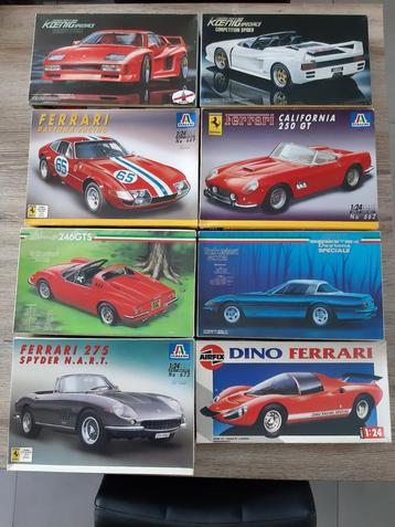 8 kits de modèles Ferrari vintage *NOUVEAU*
