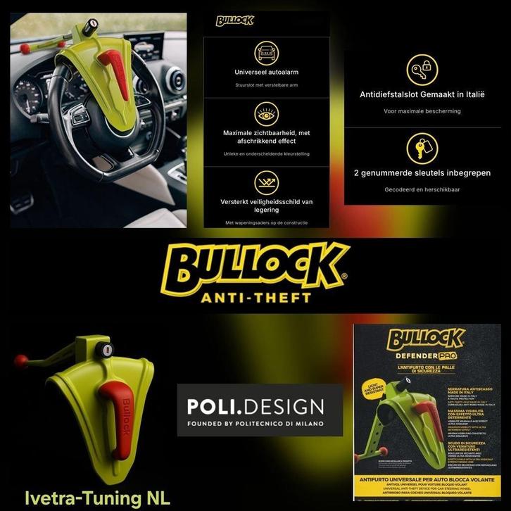 Stuurslot Auto | Stuurslot Bestelwagen | Stuurslot Camper, Auto diversen, Anti-diefstal, Nieuw, Ophalen of Verzenden