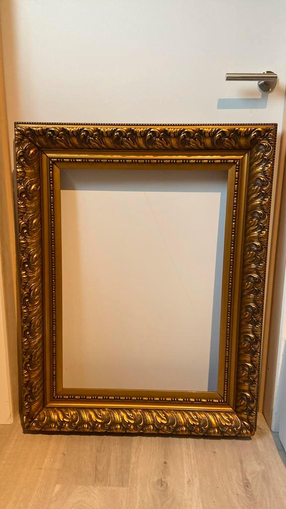 Antiek gouden houten kader, Antiek en Kunst, Kunst | Schilderijen | Klassiek, Ophalen