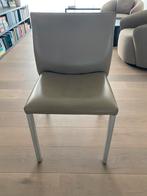 Set van 8 Leolux Myto eetkamerstoelen (taupe leer), Gris, Enlèvement, Tijdloos, Cuir