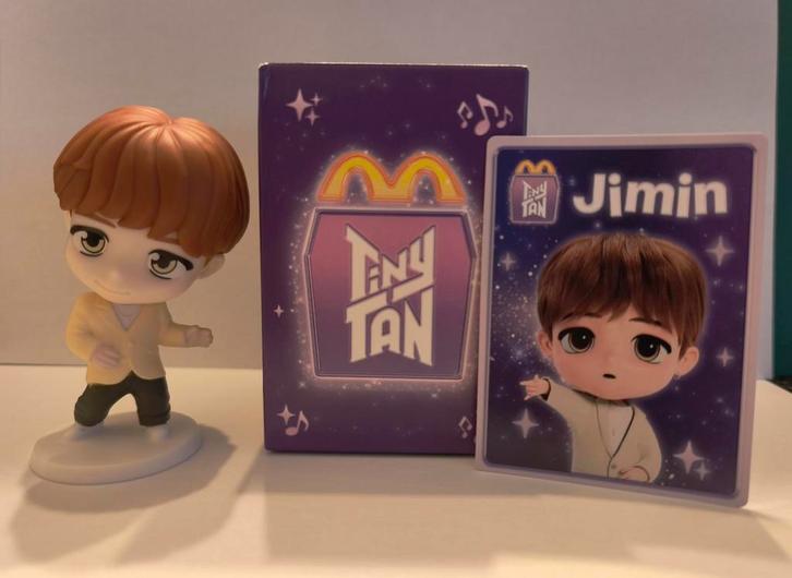 Mcdonald’s TinyTan (BTS) happy meal Jimin Amerikaanse versie, Verzamelen, Poppetjes en Figuurtjes, Nieuw, Ophalen of Verzenden