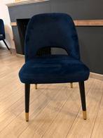 Chaise luxe bleue velours 18 disponibles, Maison & Meubles, Cinq, Six Chaises ou plus