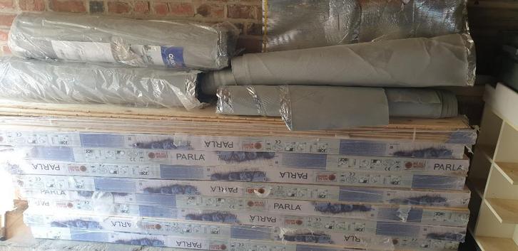 Parket Parla met isolatie, Doe-het-zelf en Bouw, Vloerdelen en Plavuizen, Nieuw, Parket, Ophalen