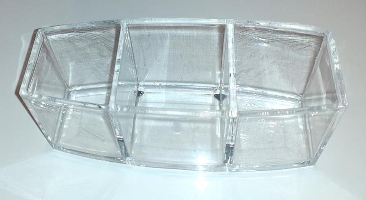 Opbergen organizer badkamer transparant 3 vakjes, Handtassen en Accessoires, Beautycases, Nieuw, Hardcase, Overige kleuren, Verzenden