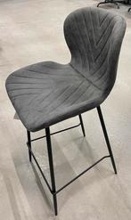 Quatre chaises de bar en alcantara gris., Maison & Meubles, Tabourets de bar, Enlèvement, Neuf