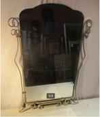 Beau miroir rétro avec cadre en métal - 75x58, Antiquités & Art, Enlèvement ou Envoi