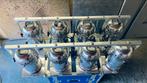 2x T-bar met 2x 4 PAR 56 lang (chroom), Ophalen, Licht