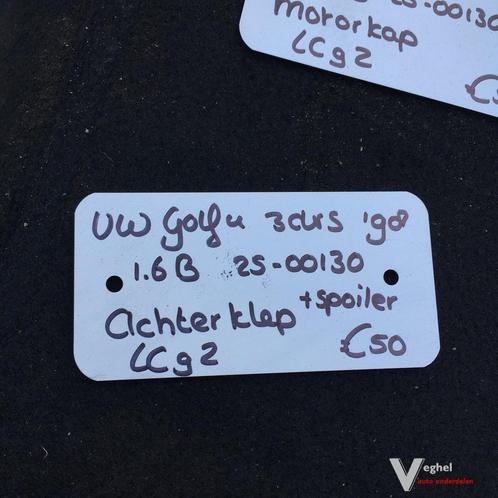 Vw Golf 4 3 drs 1998 1.6 B 2500130 Achterklep met spoiler LC, Auto-onderdelen, Carrosserie, Achterklep, Achter, Gebruikt, Ophalen