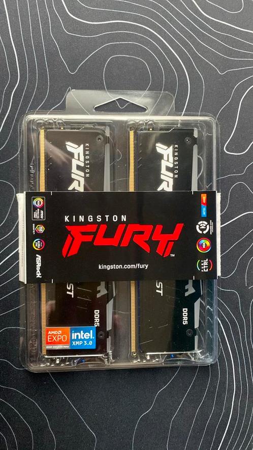 Kingston Technology FURY Beast, Computers en Software, RAM geheugen, Desktop, 32 GB, DDR5, Ophalen