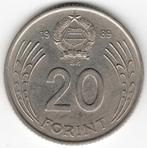 Hongarije : 20 Forint 1989  KM#630  Ref 12029, Ophalen of Verzenden, Losse munt, Hongarije