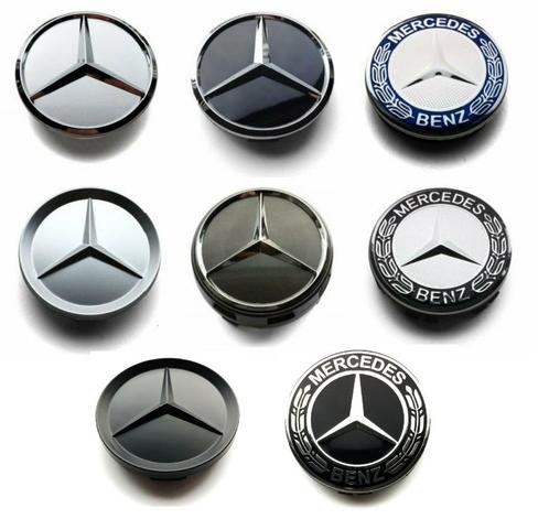 Mercedes Enjoliveurs Caches moyeux 57mm 60mm 63mm 64mm 66mm, Autos : Divers, Enjoliveurs, Neuf, Enlèvement ou Envoi