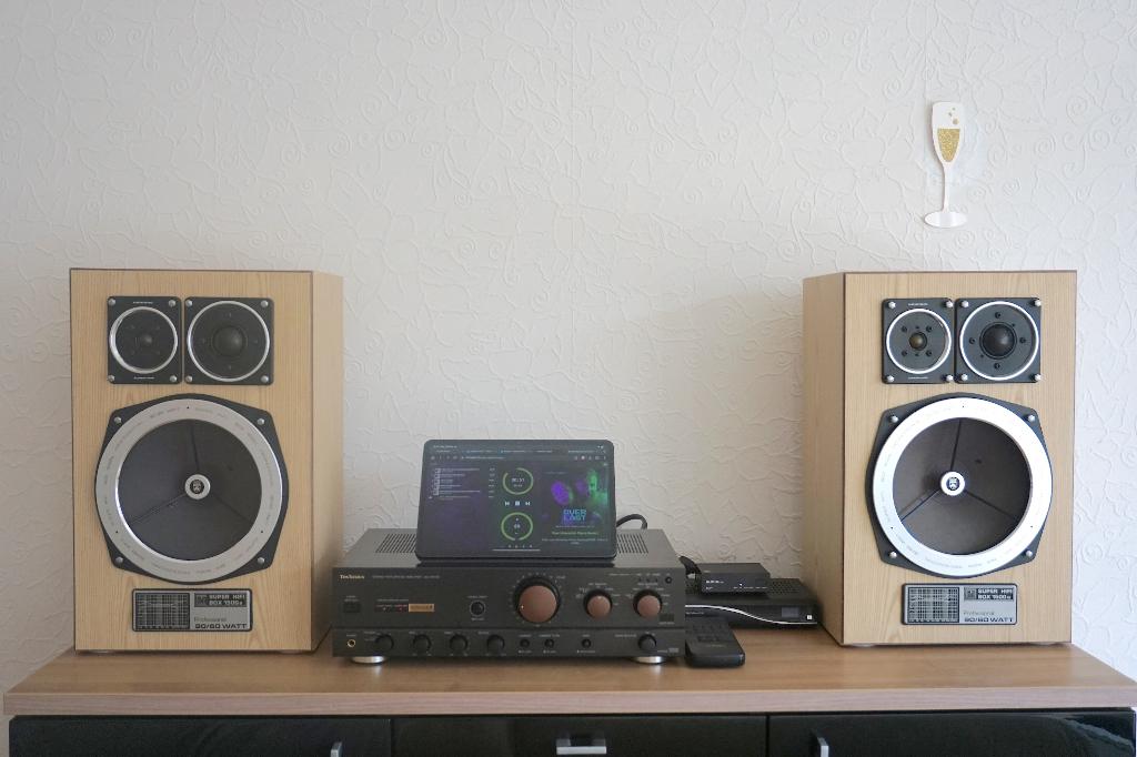 Grundig Super HiFi Box 1500a – Custom Oak / Gerenoveerd, Audio, Tv en Foto, Luidsprekerboxen, Zo goed als nieuw, Front, Rear of Stereo speakers