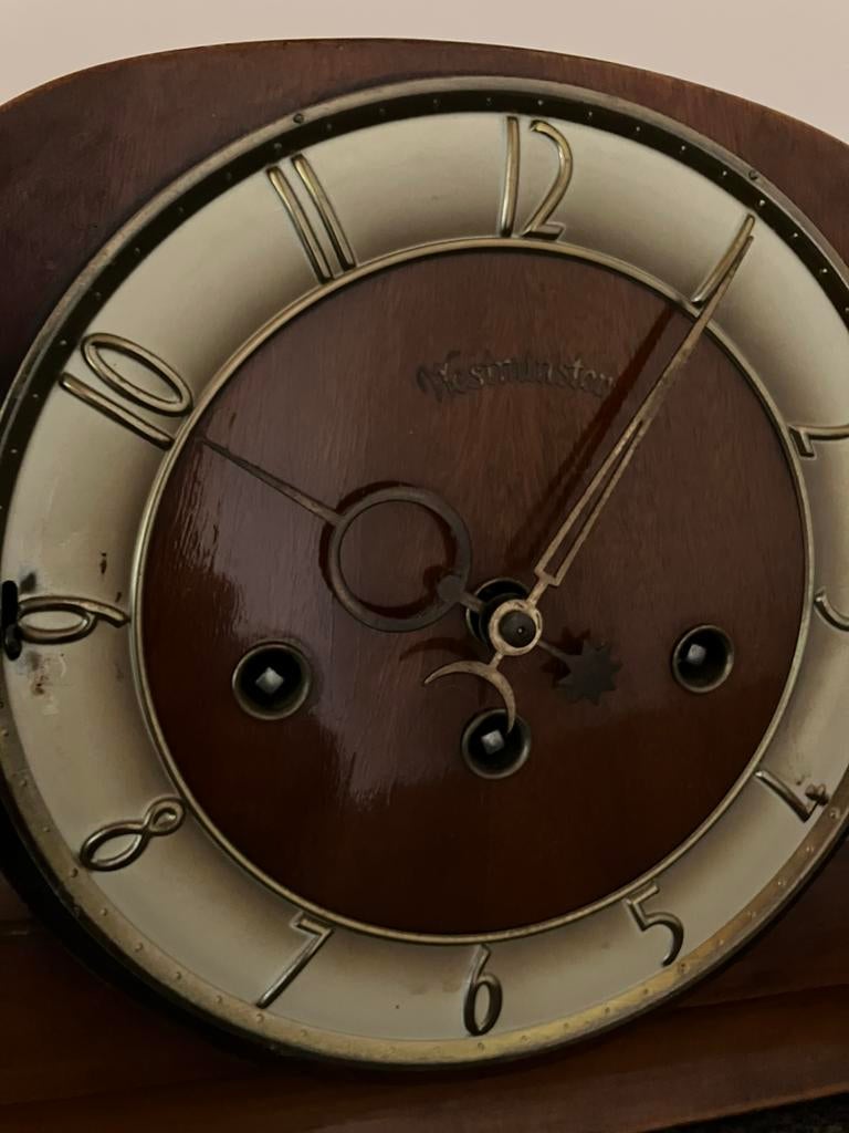 Hermle westminster schouwklok, Antiek en Kunst, Antiek | Klokken, Ophalen