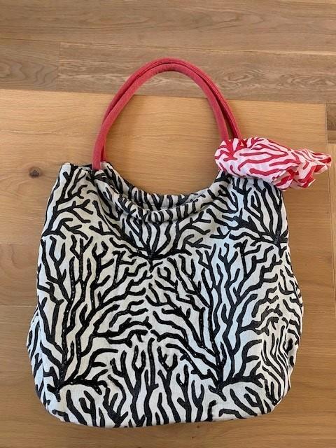 Katoenen Handtas/Strandtas van Bulaggi, Handtassen en Accessoires, Tassen | Damestassen, Gebruikt, Handtas, Grijs, Ophalen of Verzenden