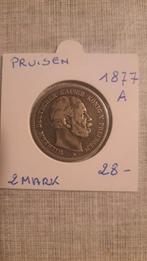 Pruisen 2 mark 1877 A  AG, Ophalen of Verzenden