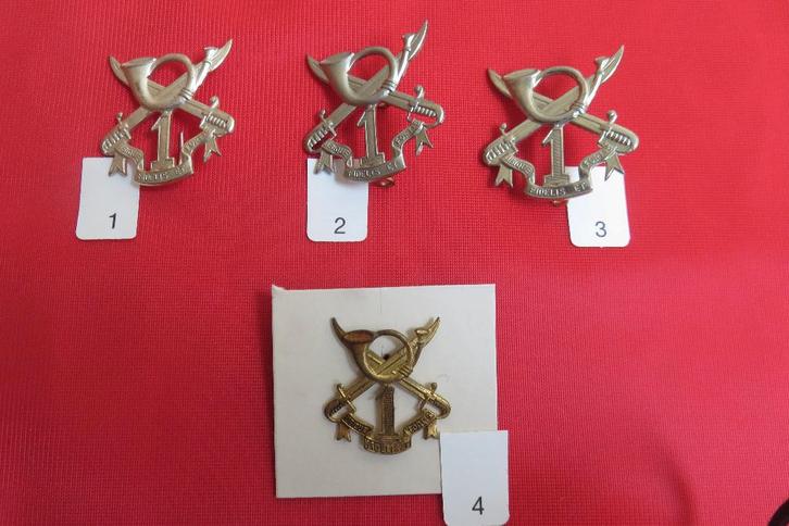 Baretinsigne van 1st Jagers te paard, Verzamelen, Militaria | Algemeen, Landmacht, Embleem of Badge, Ophalen of Verzenden